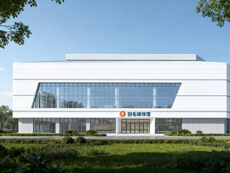 Teraskonstruktsiooniga sulgpallihall